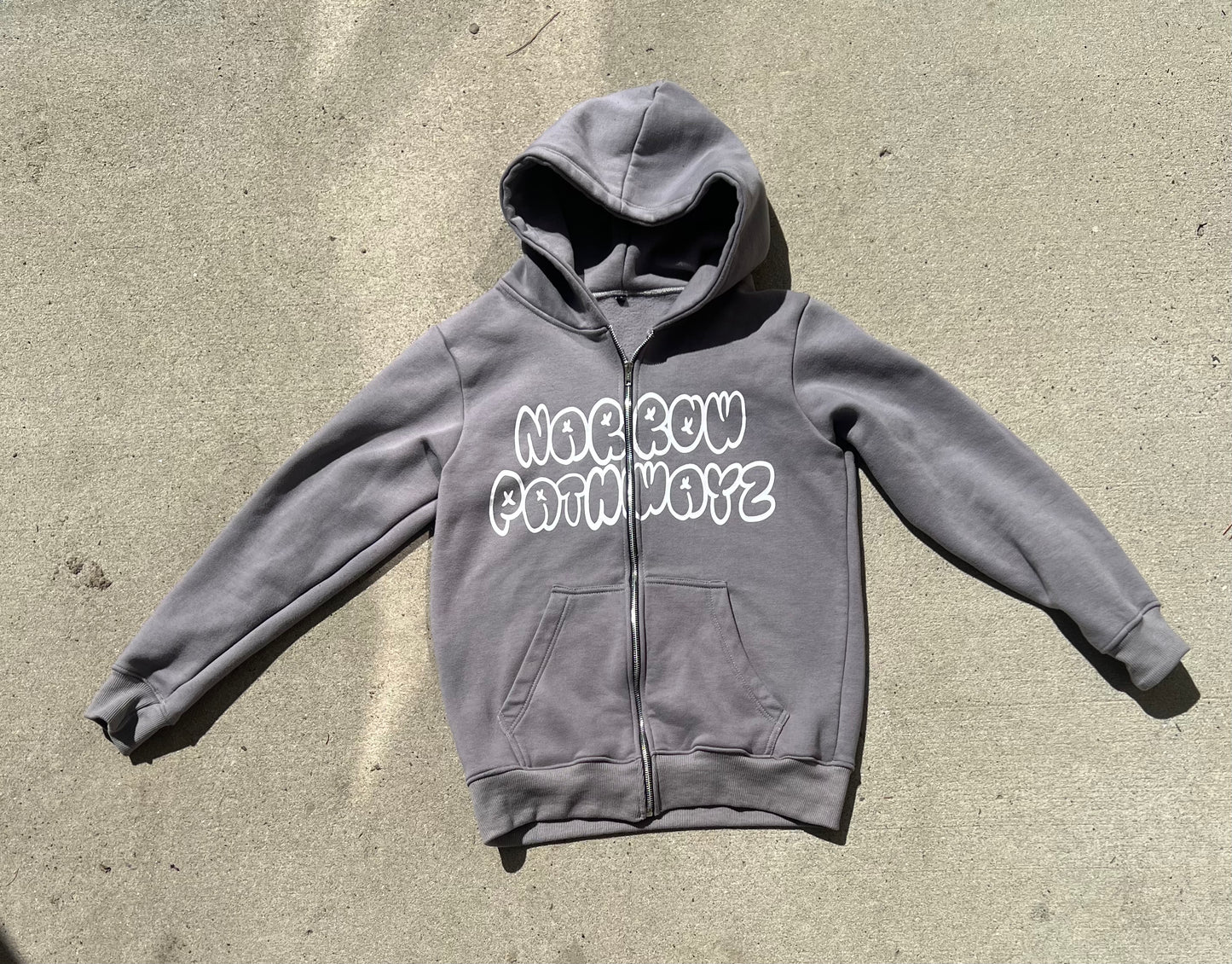 Grey NPZ Zip-Up Jacket