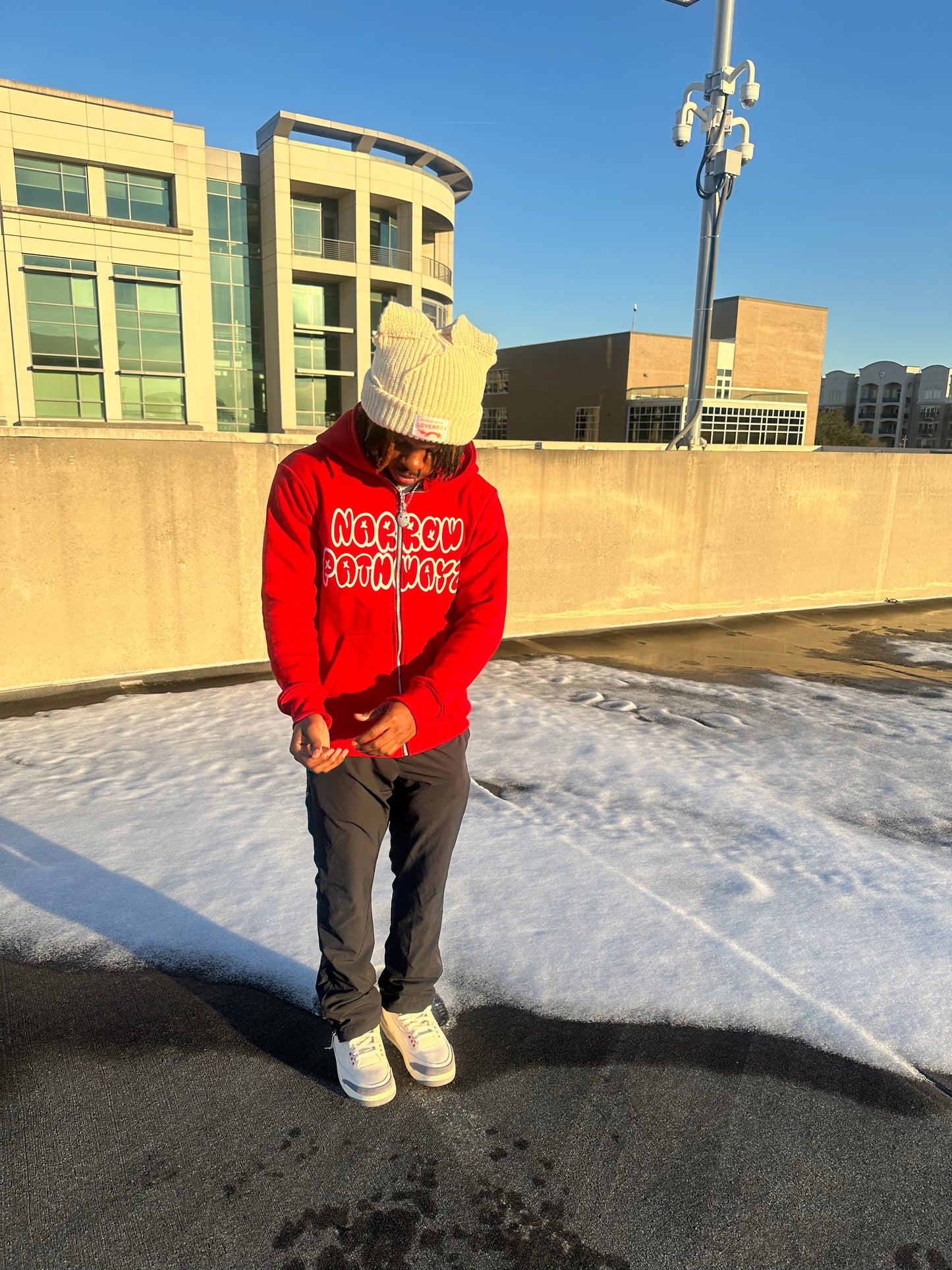 Red NPZ Zip-Up Jacket