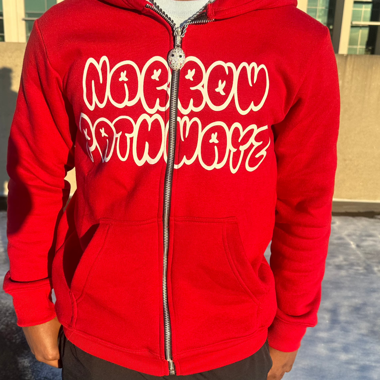 Red NPZ Zip-Up Jacket